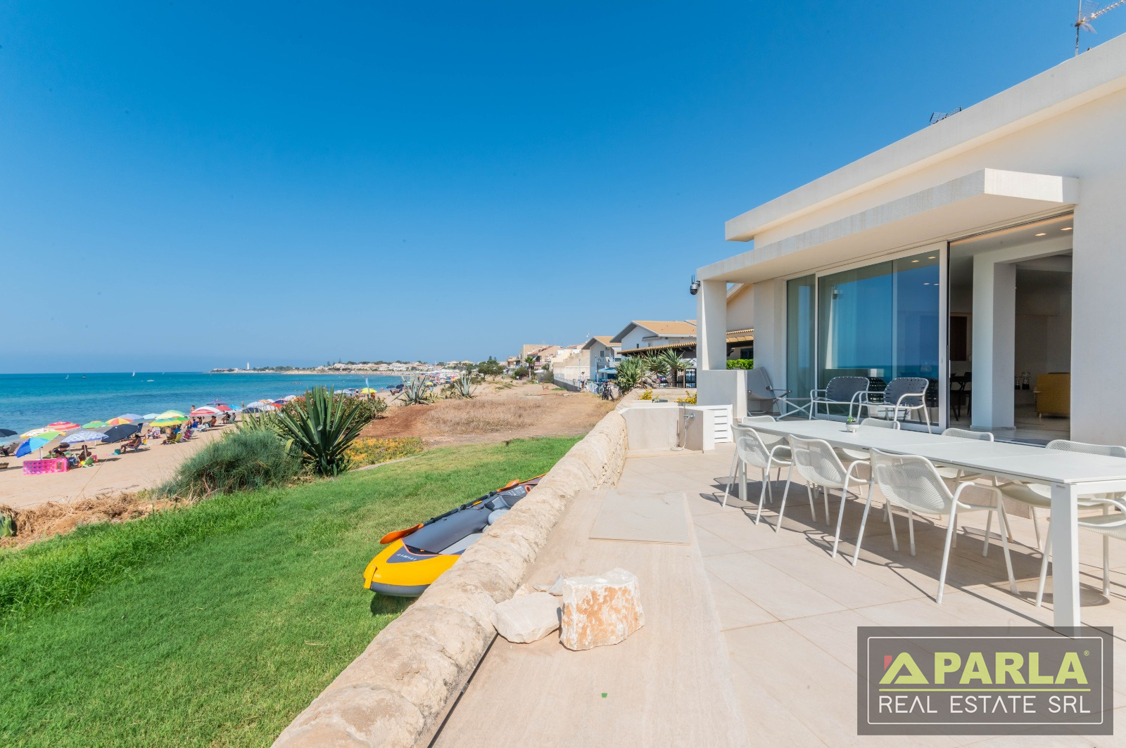 The residence and coastline